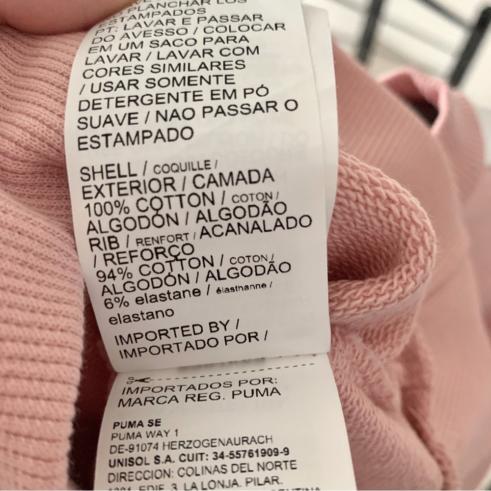 🎀 Hello Kitty x PUMA Pink White Text Graphic Sweatshirt - Picture 11 of 12